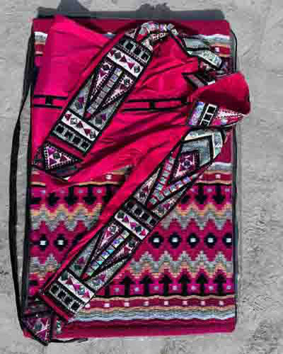 Pink Western Show Shirt with matching Saddle Pad