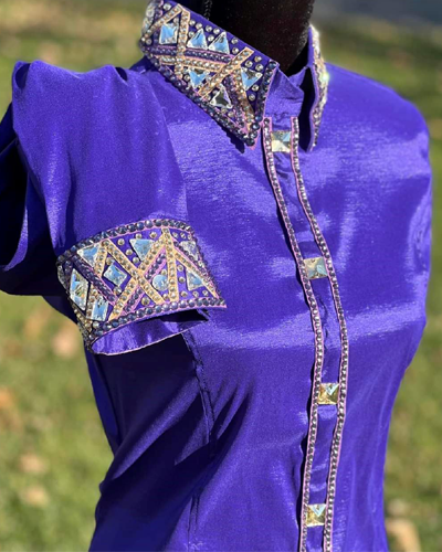 Royal Purple Western Show Shirt
