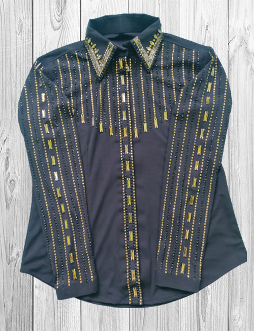 Space Blue Western Show Shirt