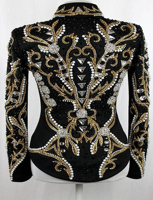 Black Western Show Jacket