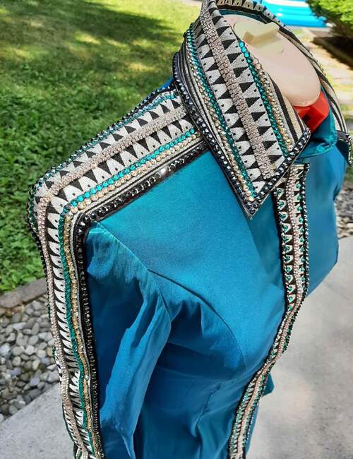 Blue Western Show Shirt