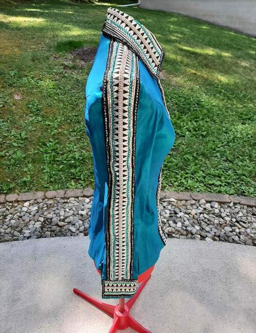 Blue Western Show Shirt