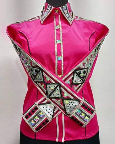 Fushia Pink Base Western Show Shirt