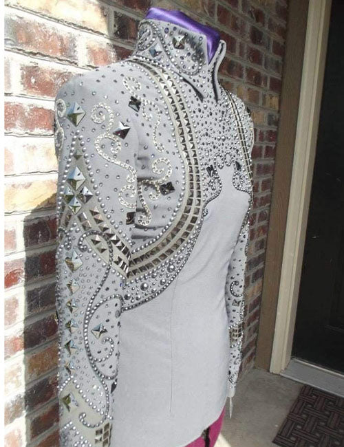 Grey Western Show Jacket