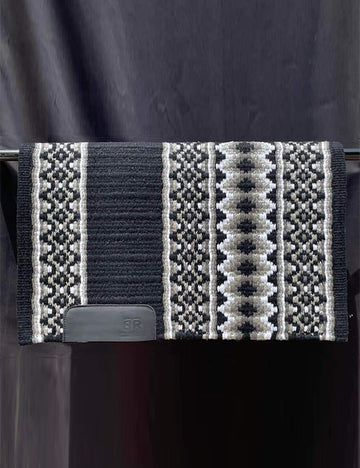 Black & White Western Show Saddle Pad