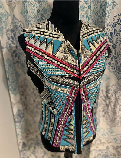 Azure Dynasty Crystal Show Vest